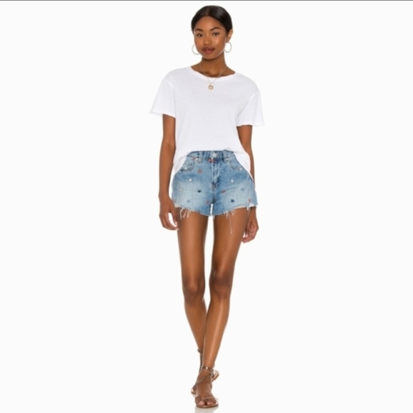 BlankNyc x Revolve Embroidered Shorts - Picture 3 of 12